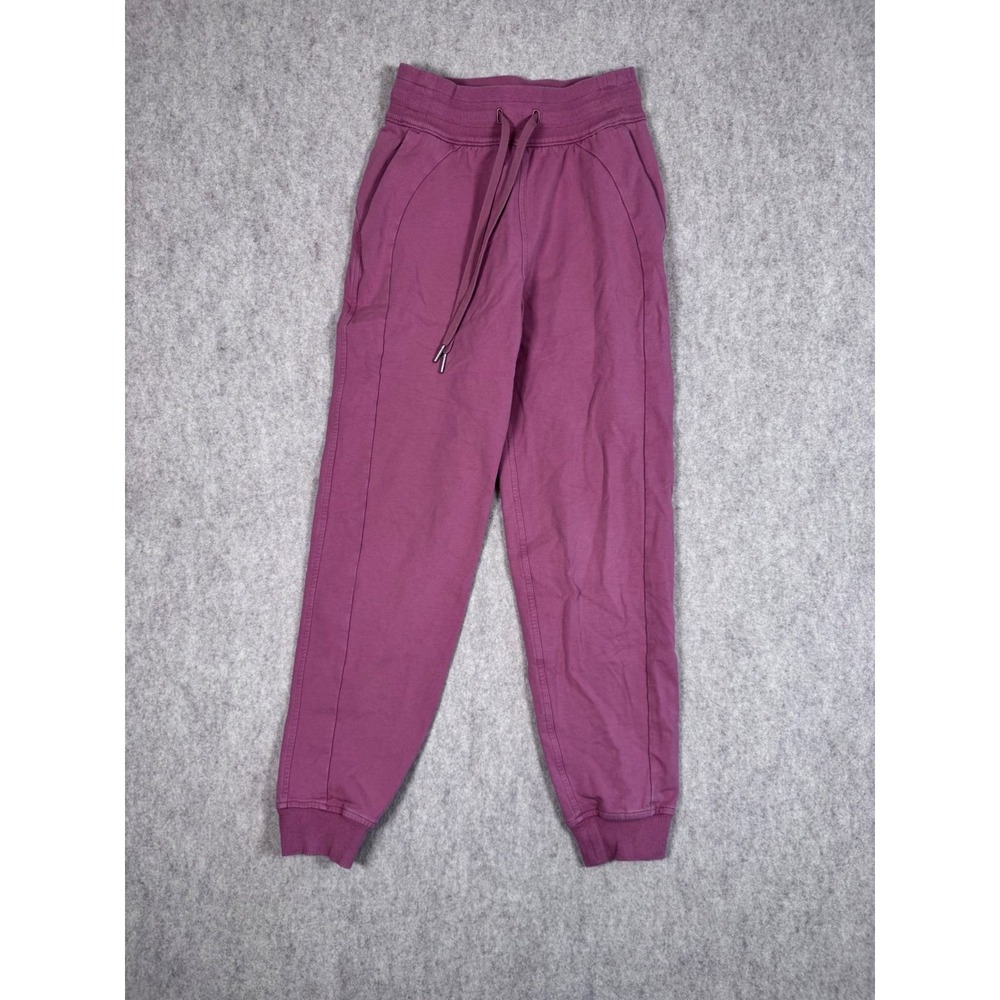 121. Lululemon Scuba High Rise Jogger Cotton Blend Sweatpants Size 0 - Picture 1 of 4